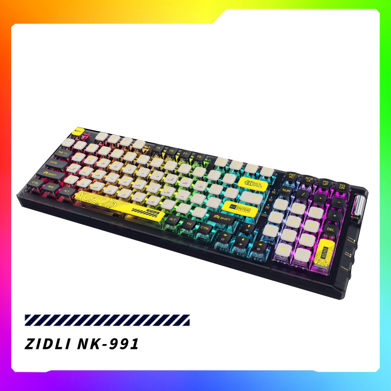 Bàn phím cơ không dây Dual Mode Gaming Zidli NK-991