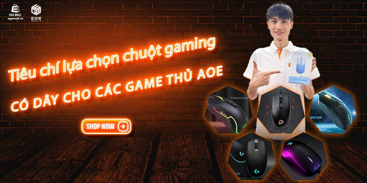 TIÊU CHÍ LỰA CHỌN CHUỘT GAMING CÓ DÂY CHO CÁC GAME THỦ AOE