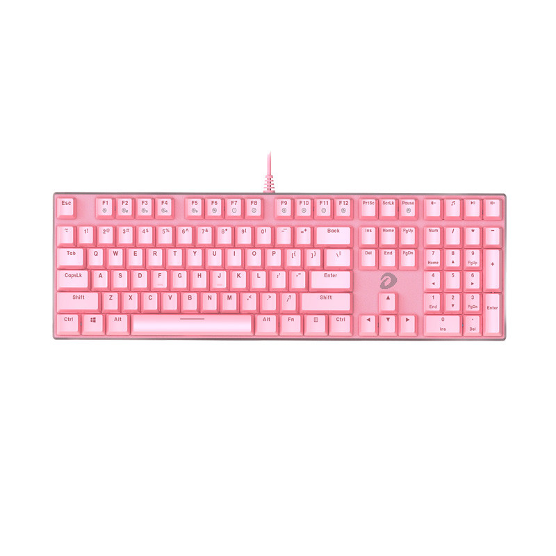 Bàn phím cơ có dây DareU EK810 Pink Led
