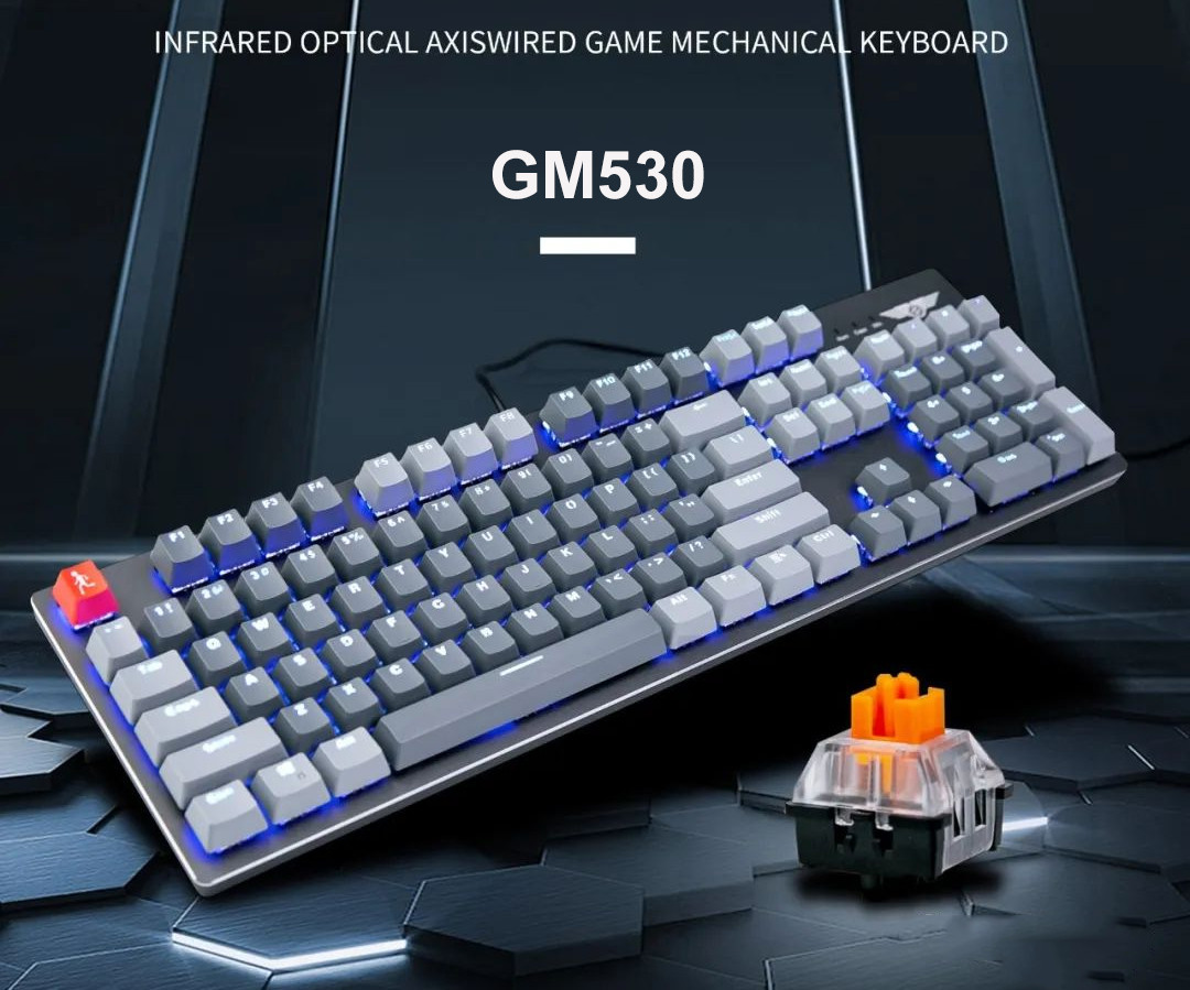 Bàn phím quang cơ StarNet Newmen GM530 ( Led RGB, IP69 )