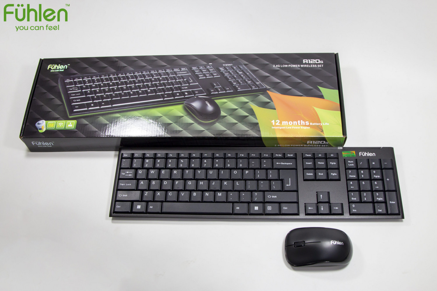 Bộ bàn phím chuột không dây Fuhlen A120G