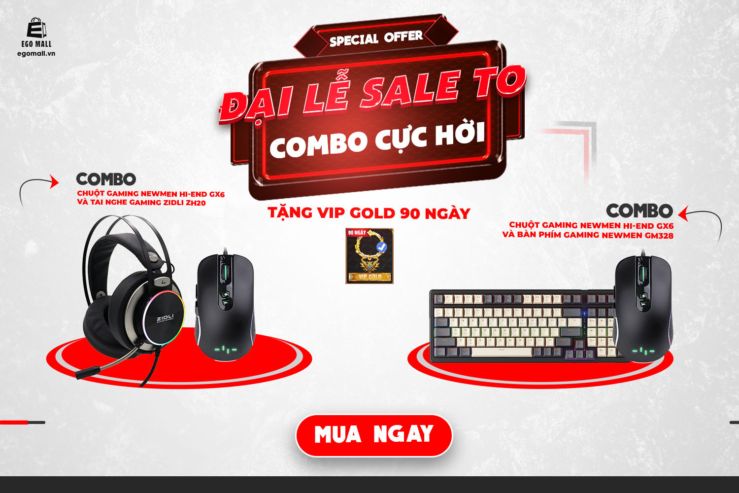 tặng VIP GOLD lên đến 90 ngày trên EGO PLAY