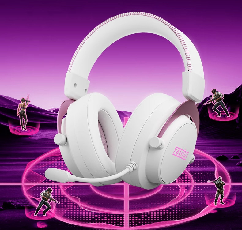 Tai nghe gaming  ZH841 Pro Phấn hồng