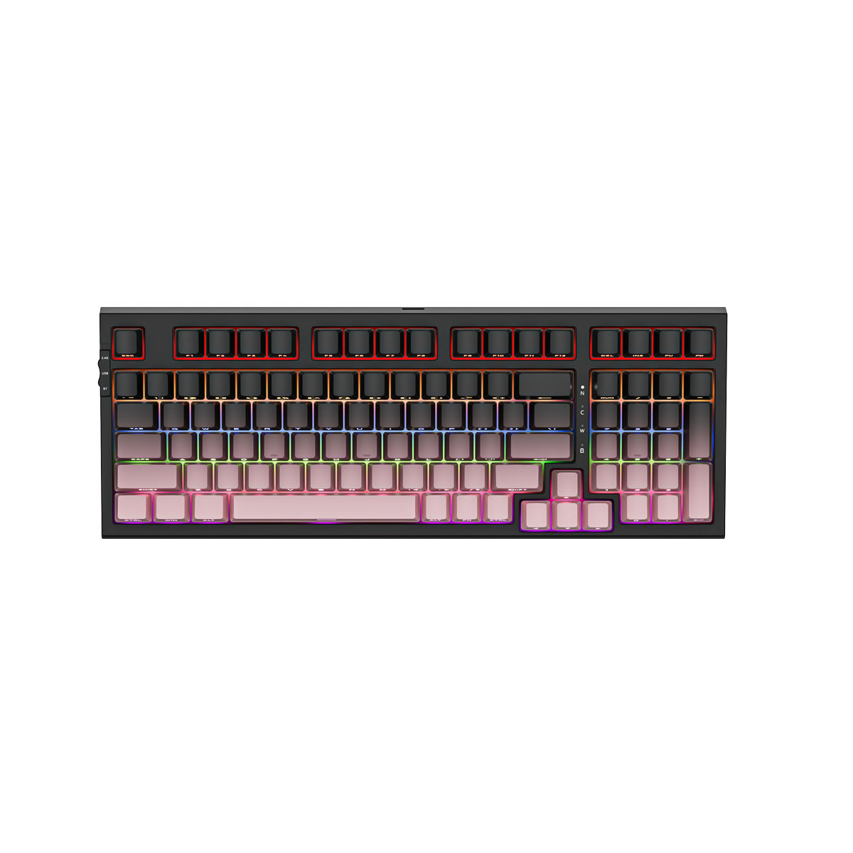Bàn phím cơ Tri-Mode Mechanical Gaming Newmen GM328 Plus, Gradient Pink