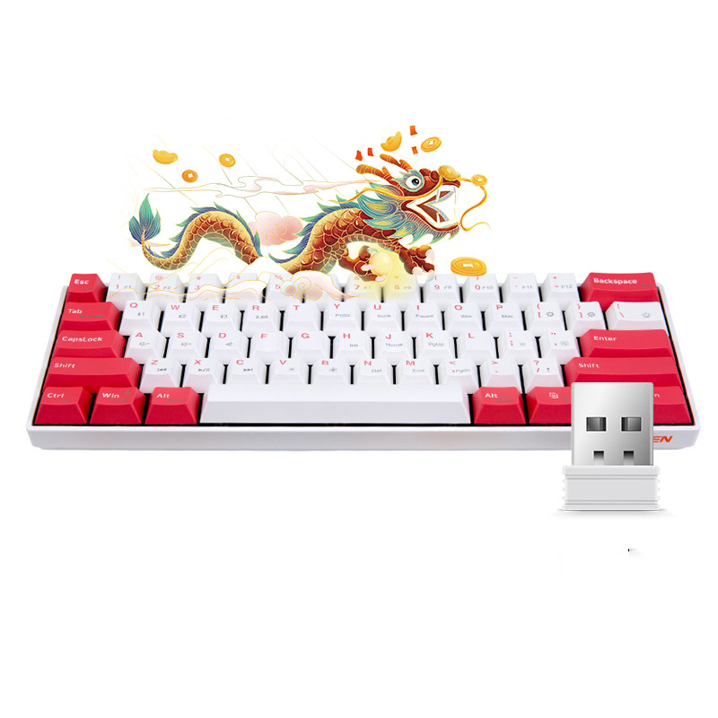 Bàn phím cơ không dây Newmen GM610 PRO Long Hổ