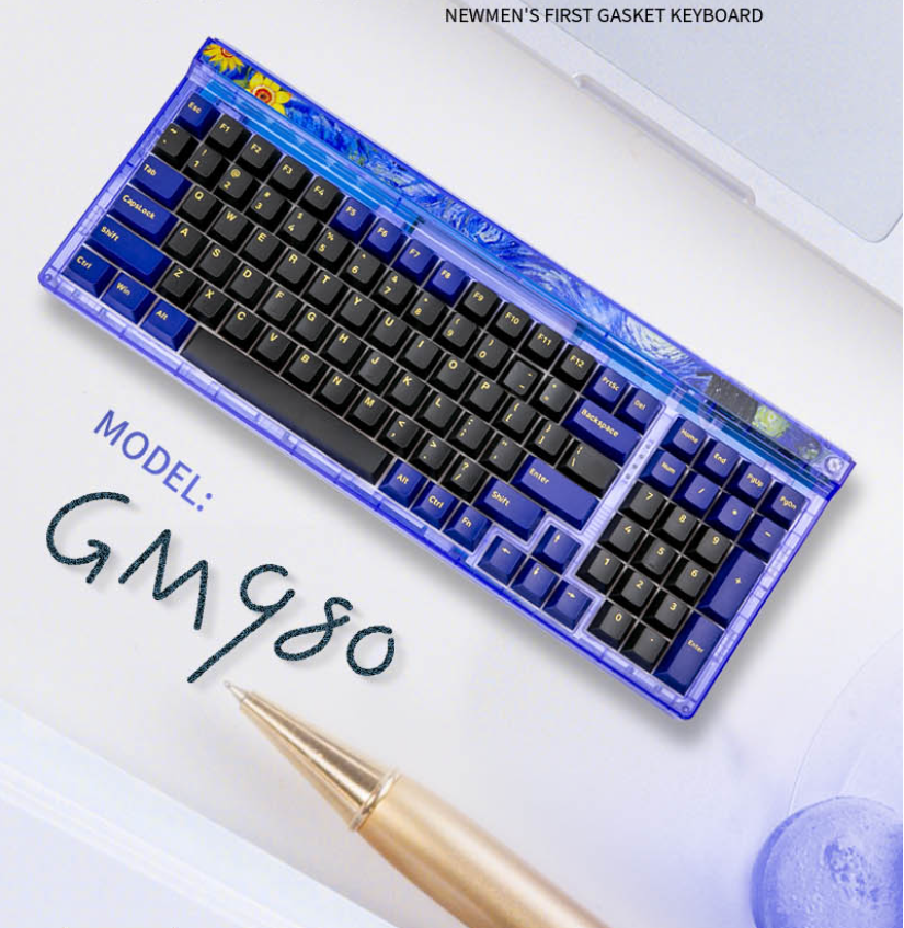 Bàn phím cơ không dây Newmen GM980 NEBULA GM980 STARY