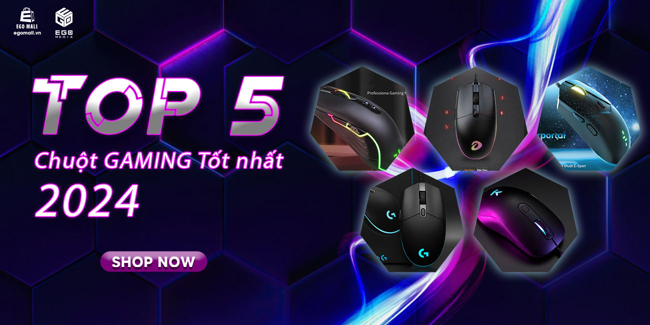 TOP 5 CHUỘT GAMING TỐT NHẤT 2024