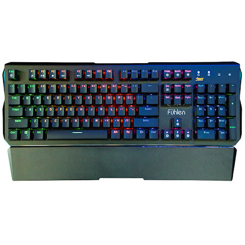 Bàn phím cơ có dây Fuhlen Destroyer Fullsize Led Rainbow Đen