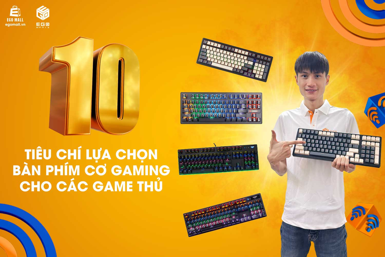 10 tiêu chí lựa chọn bàn phím cơ gaming cho các game thủ