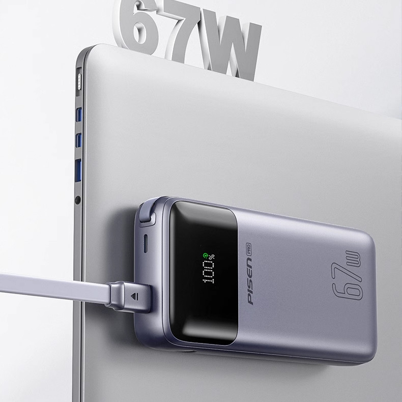 Sạc dự phòng PISEN Bolt 67W 20000mAh - Trạm cứu hộ số 3