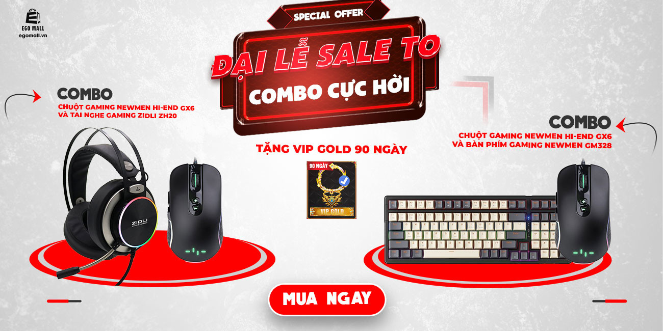 Tai nghe gaming và chuột giá rẻ cho các game thủ  AOE-TẶNG VIP GOLD 90 NGÀY